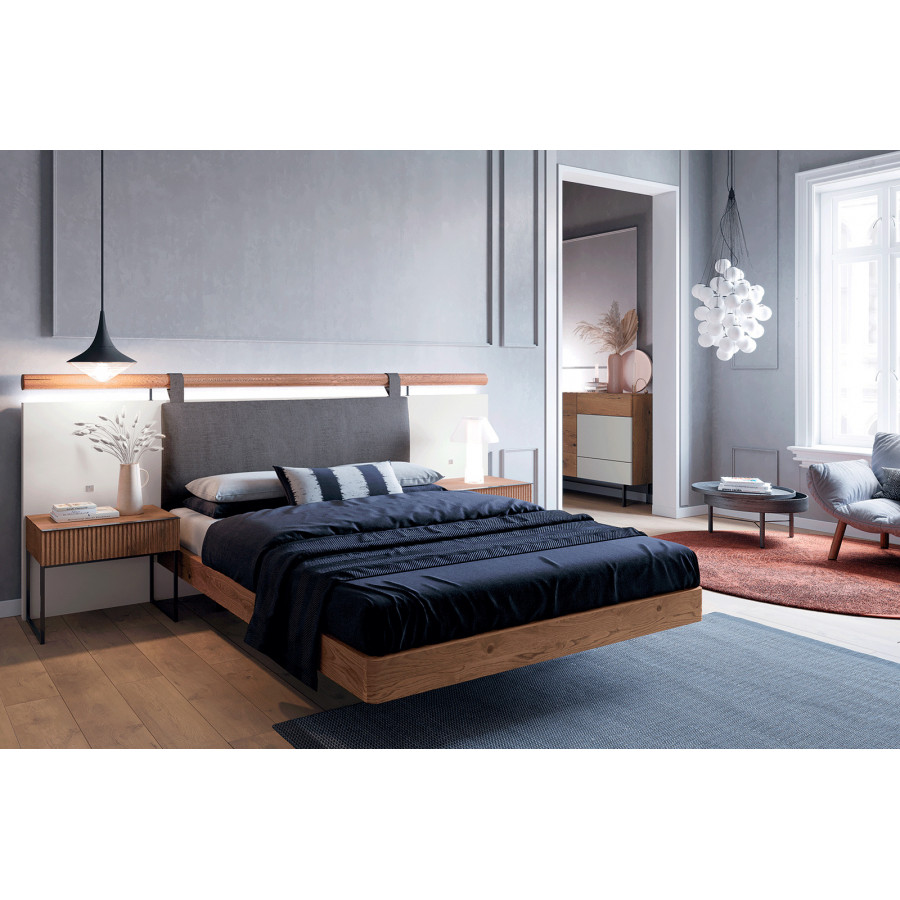 Garcia Sabate ABBA 1 Drawer 63cm Nightstand - Roble Humo