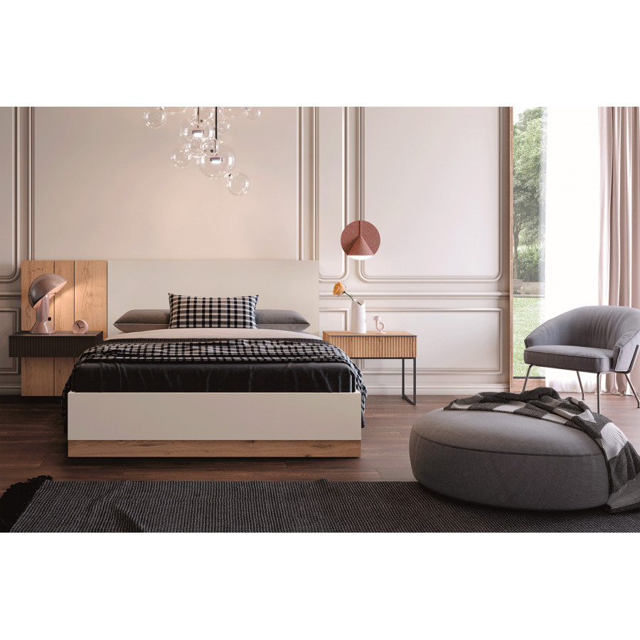 Garcia Sabate ABBA 1 Drawer 63cm Nightstand - Grafito Matt
