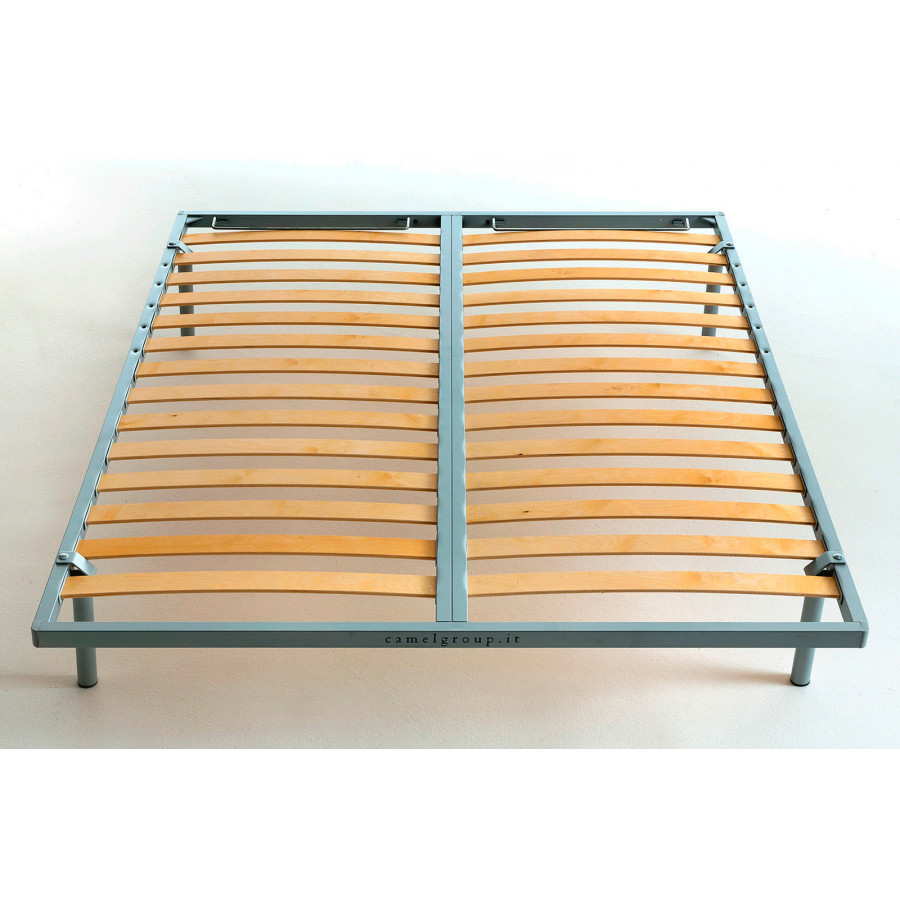 Garcia Sabate Camel King Size Wooden Slats Frame Folded with Legs