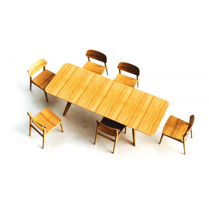 Greenington Currant 72 - 92" Extendable Dining Table - Caramelized, Bamboo