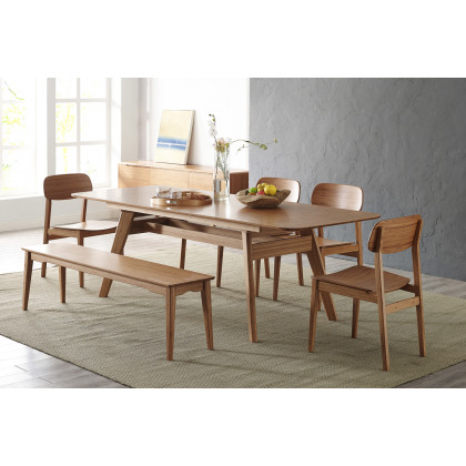 Greenington Currant 72 - 92" Extendable Dining Table - Caramelized, Bamboo
