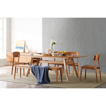 Greenington Currant 72 - 92" Extendable Dining Table - Caramelized, Bamboo