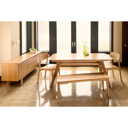 Greenington Currant 72 - 92" Extendable Dining Table - Caramelized, Bamboo