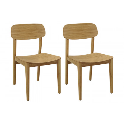 Greenington Currant Chair Set of 2 - Caramelized, Bamboo