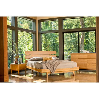 Greenington Currant Platform Bed - Caramelized, Queen Size