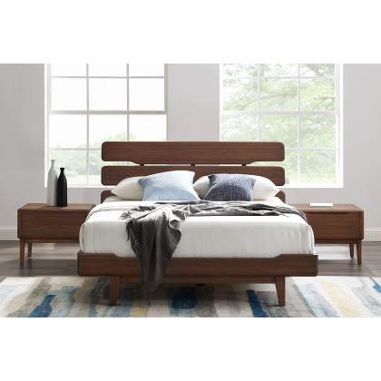 Greenington Currant Platform Bed - Oiled Walnut, California King Size
