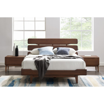 Greenington Currant Platform Bed - Oiled Walnut, Eastern King Size