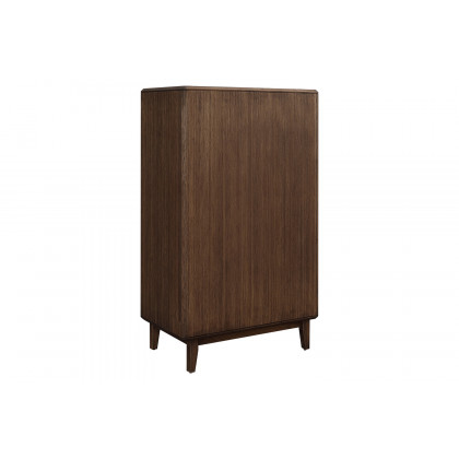 Greenington Currant Five Drawer High Chest - Oiled Walnut, Bamboo
