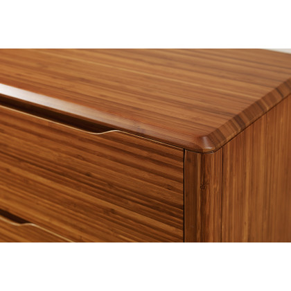 Greenington Currant Six Drawer Double Dresser - Amber, Solid Moso Bamboo