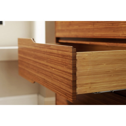 Greenington Currant Six Drawer Double Dresser - Amber, Solid Moso Bamboo