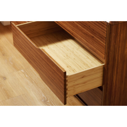 Greenington Currant Six Drawer Double Dresser - Amber, Solid Moso Bamboo