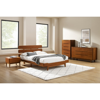 Greenington Currant Six Drawer Double Dresser - Amber, Solid Moso Bamboo