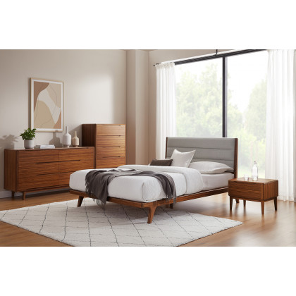 Greenington Currant Six Drawer Double Dresser - Amber, Solid Moso Bamboo