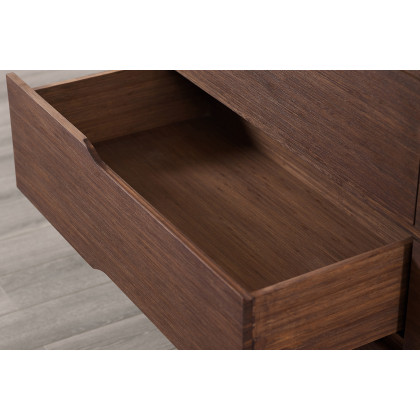 Greenington Currant Six Drawer Double Dresser - Oiled Walnut, Bamboo