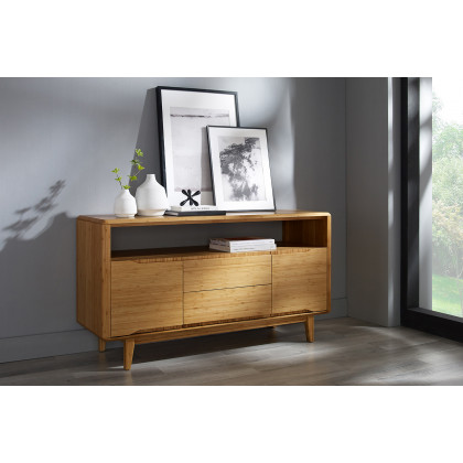 Greenington - Currant Media Unit in Caramelized, Bamboo