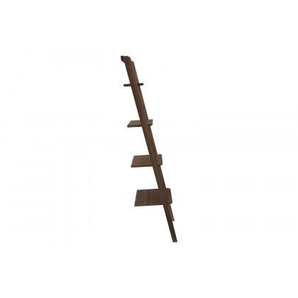 Greenington Currant Leaning Bookshelf - Black Walnut, Bamboo