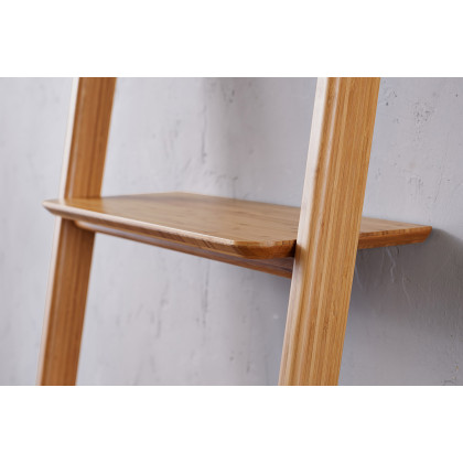 Greenington Currant Leaning Bookshelf - Caramelized, Bamboo