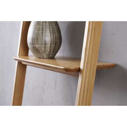 Greenington Currant Leaning Bookshelf - Caramelized, Bamboo