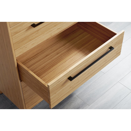 Greenington - Sienna Five Drawer High Chest in Caramelized, Bamboo