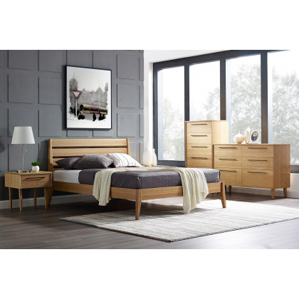 Greenington - Sienna Five Drawer High Chest in Caramelized, Bamboo