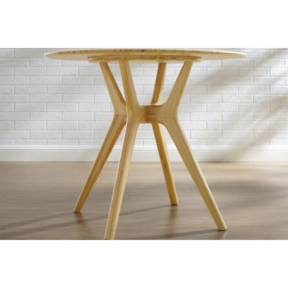 Greenington Sitka 36" Round Dining Table - Wheat, Bamboo