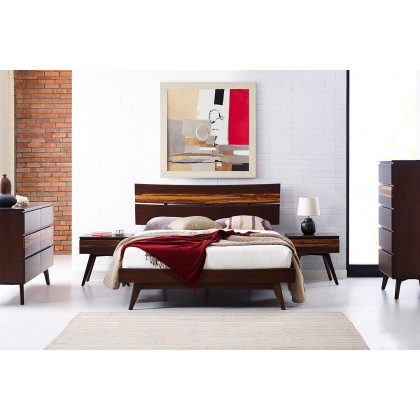 Greenington Azara Platform Bed - Sable, California King Size
