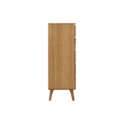 Greenington Azara Five Drawer High Chest - Caramelized, Bamboo