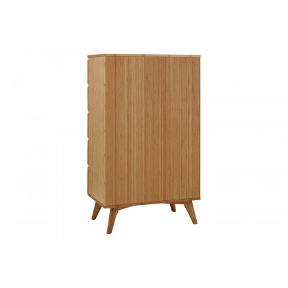 Greenington Azara Five Drawer High Chest - Caramelized, Bamboo