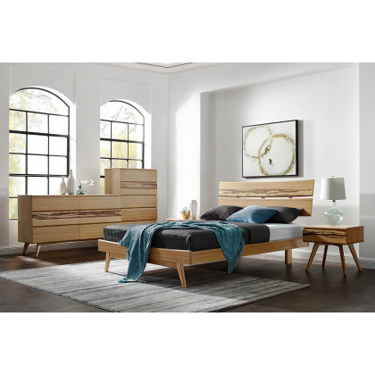 Greenington Azara Five Drawer High Chest - Caramelized, Bamboo