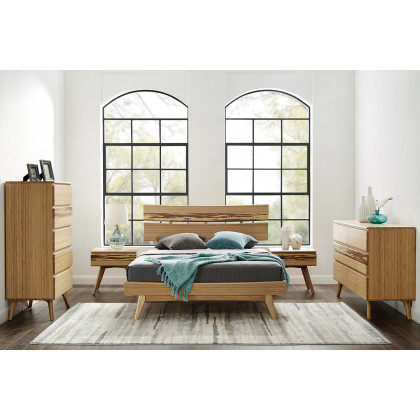 Greenington Azara Five Drawer High Chest - Caramelized, Bamboo