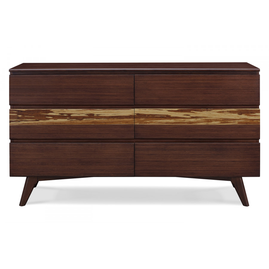 Greenington Azara Six Drawer Double Dresser - Sable, Bamboo