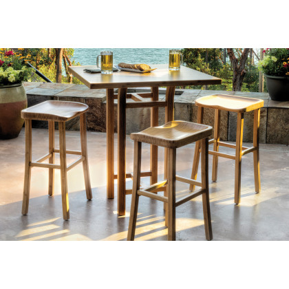 Greenington Tulip Counter Height Stool Set of 2 - Caramelized, Bamboo
