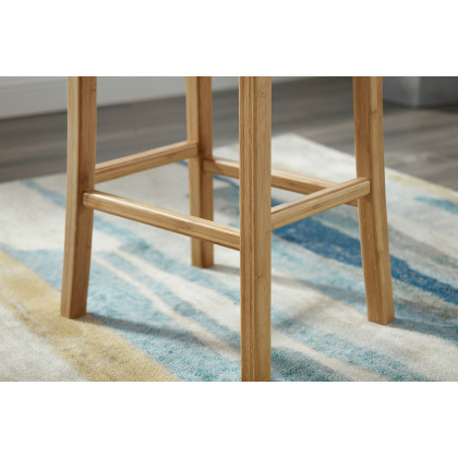 Greenington Tulip Bar Height Stool Set of 2 - Caramelized, Bamboo