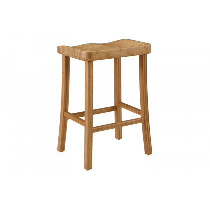 Greenington Tulip Bar Height Stool Set of 2 - Caramelized, Bamboo