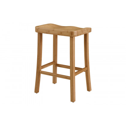 Greenington Tulip Bar Height Stool Set of 2 - Caramelized, Bamboo