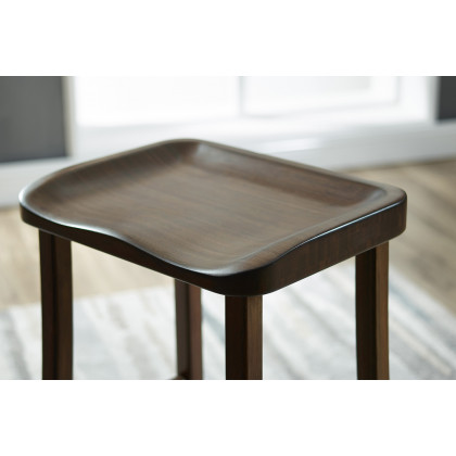 Greenington Tulip Bar Height Stool Set of 2 - Black Walnut, Bamboo