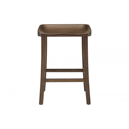 Greenington Tulip Bar Height Stool Set of 2 - Black Walnut, Bamboo