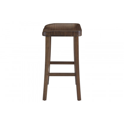 Greenington Tulip Bar Height Stool Set of 2 - Black Walnut, Bamboo