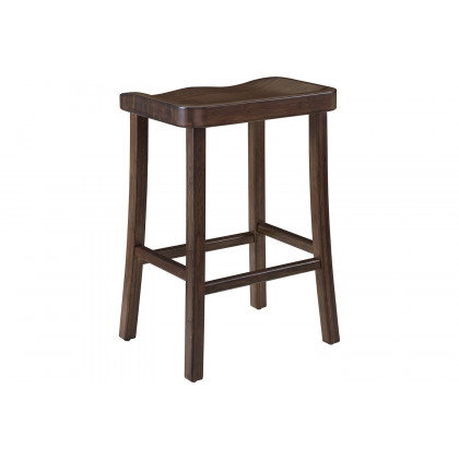 Greenington Tulip Bar Height Stool Set of 2 - Black Walnut, Bamboo