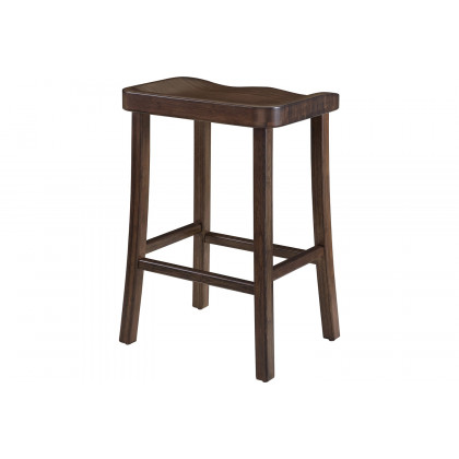 Greenington Tulip Bar Height Stool Set of 2 - Black Walnut, Bamboo