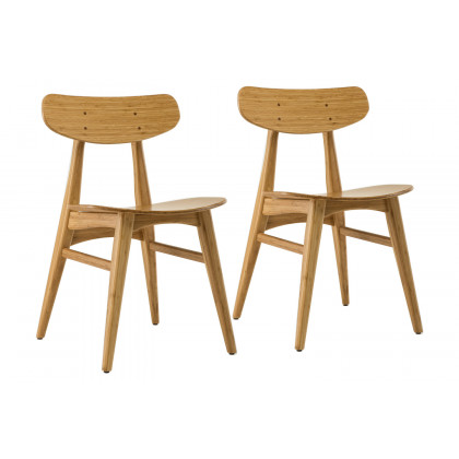 Greenington Cassia Dining Chair Set of 2 - Caramelized, Bamboo