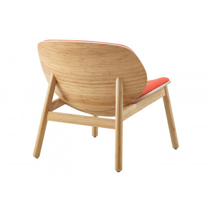 Greenington Danica Lounge Chair - Wheat/Red, Moso Bamboo