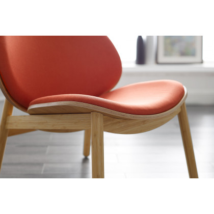 Greenington Danica Lounge Chair - Wheat/Red, Moso Bamboo