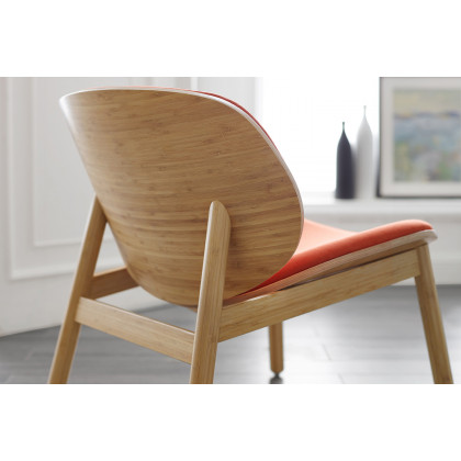 Greenington Danica Lounge Chair - Wheat/Red, Moso Bamboo