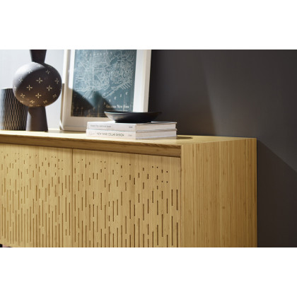 Greenington - Hanna Console Sideboard in Wheat, Solid Moso Bamboo/Metal