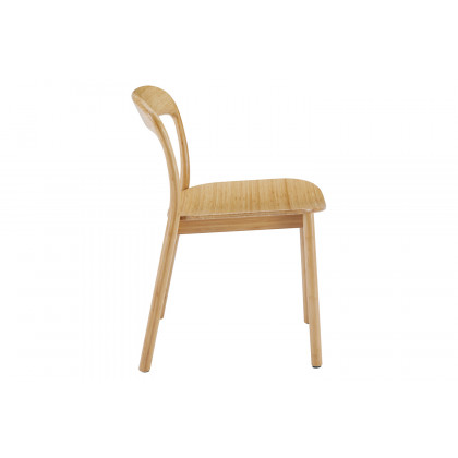 Greenington - Hanna Dining Chair Bamboo Seat Set of 2 in Wheat, Solid Moso Bamboo