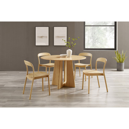 Greenington - Hanna Dining Chair Bamboo Seat Set of 2 in Wheat, Solid Moso Bamboo