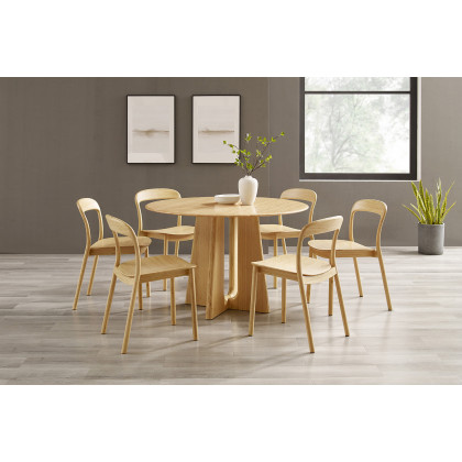 Greenington - Hanna Dining Chair Bamboo Seat Set of 2 in Wheat, Solid Moso Bamboo