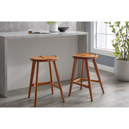 Greenington - Max Stool In Counter Height Set of 2 in Amber, Bamboo