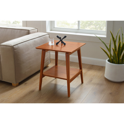 Greenington Antares End Table - Amber, Solid Moso Bamboo